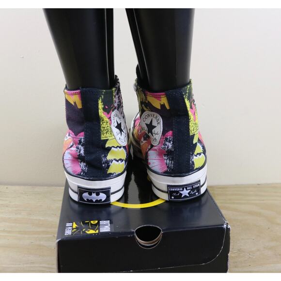 Converse Batman Sneakers Womens 8 Multicolor All Star Hi 80 Anniversary - Picture 3 of 7